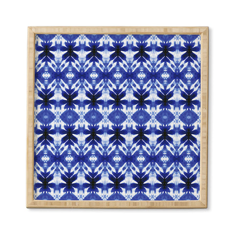 Wagner Campelo SHIBORI TRIBAL INDIGO Framed Wall Art
