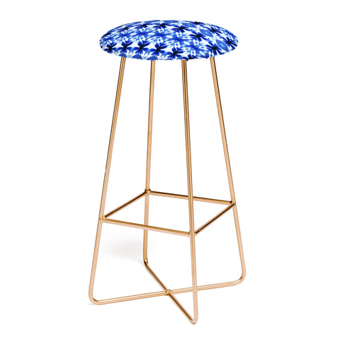 Wagner Campelo SHIBORI TRIBAL INDIGO Bar Stool
