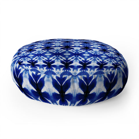 Wagner Campelo SHIBORI TRIBAL INDIGO Floor Pillow Round