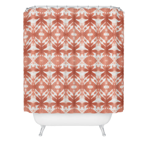 Wagner Campelo SHIBORI TRIBAL ROSE Shower Curtain