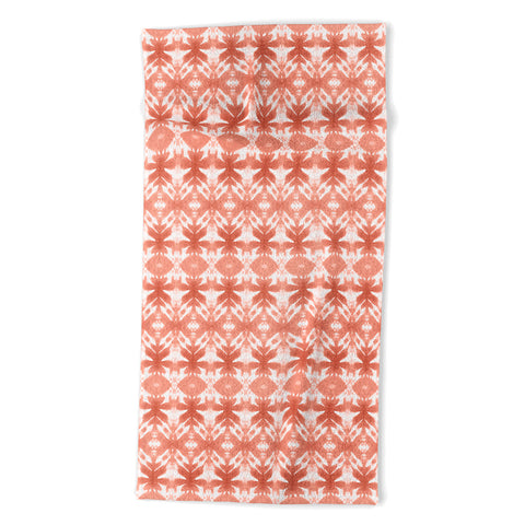 Wagner Campelo SHIBORI TRIBAL ROSE Beach Towel