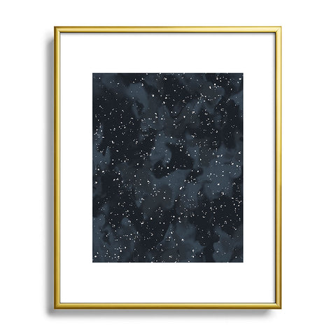 Wagner Campelo SIDEREAL BLACK Metal Framed Art Print
