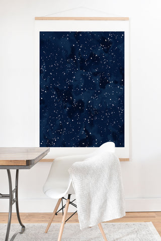 Wagner Campelo SIDEREAL NAVY Art Print And Hanger