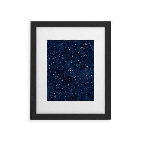 Wagner Campelo SIDEREAL NAVY Framed Art Print