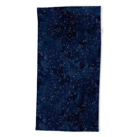 Wagner Campelo SIDEREAL NAVY Beach Towel
