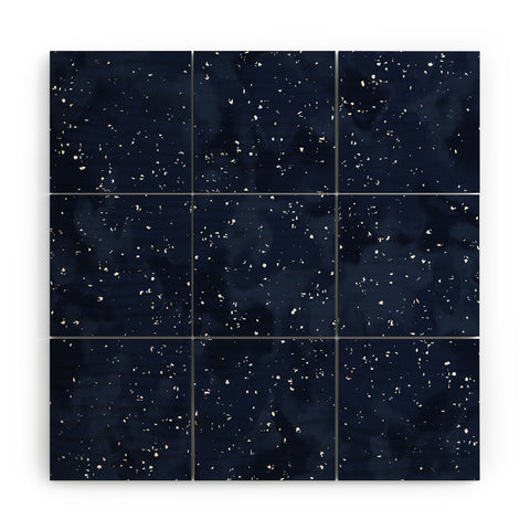 Wagner Campelo SIDEREAL NAVY Wood Wall Mural