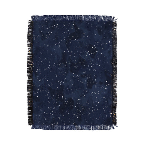 Wagner Campelo SIDEREAL NAVY Throw Blanket