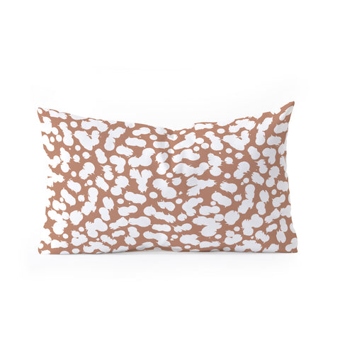 Wagner Campelo Splash Dots 3 Oblong Throw Pillow