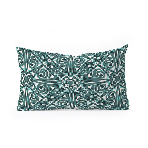 Wagner Campelo TIZNIT Green Oblong Throw Pillow