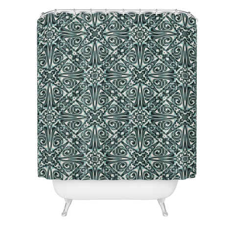 Wagner Campelo TIZNIT Green Shower Curtain