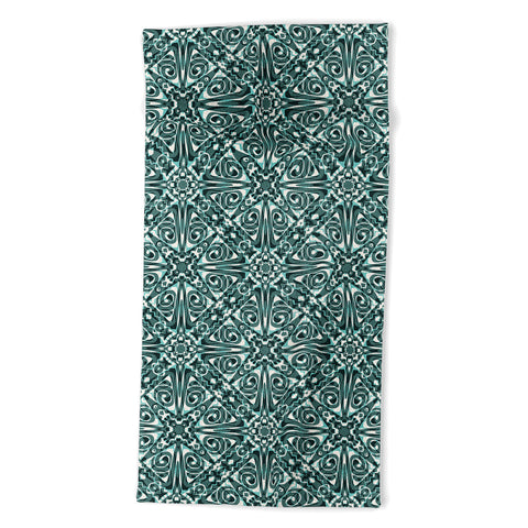 Wagner Campelo TIZNIT Green Beach Towel