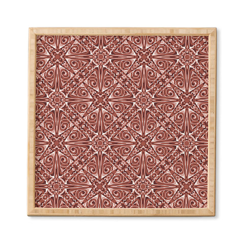 Wagner Campelo TIZNIT Red Framed Wall Art