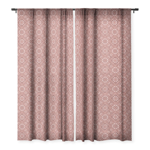 Wagner Campelo TIZNIT Red Sheer Window Curtain