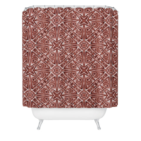 Wagner Campelo TIZNIT Red Shower Curtain