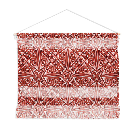 Wagner Campelo TIZNIT Red Wall Hanging Landscape