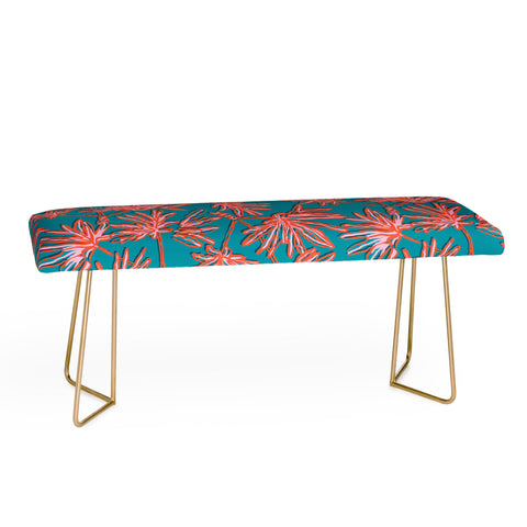 Wagner Campelo TROPIC PALMS BLUE Bench
