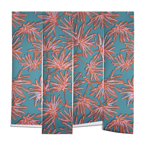 Wagner Campelo TROPIC PALMS BLUE Wall Mural