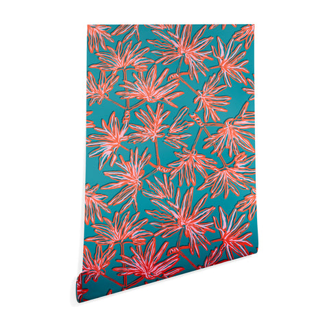 Wagner Campelo TROPIC PALMS BLUE Wallpaper