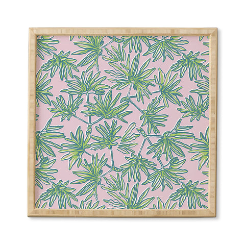 Wagner Campelo TROPIC PALMS ROSE Framed Wall Art