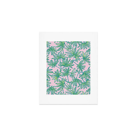 Wagner Campelo TROPIC PALMS ROSE Art Print