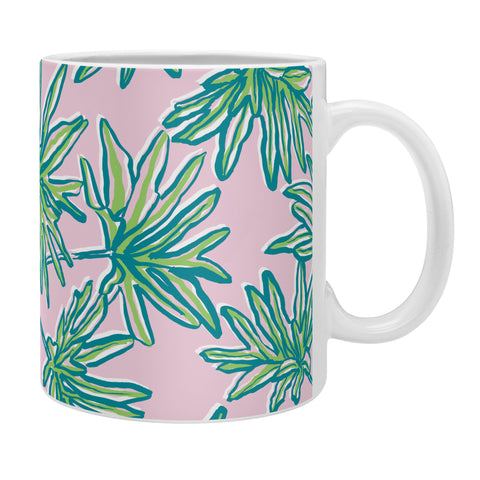 Wagner Campelo TROPIC PALMS ROSE Coffee Mug