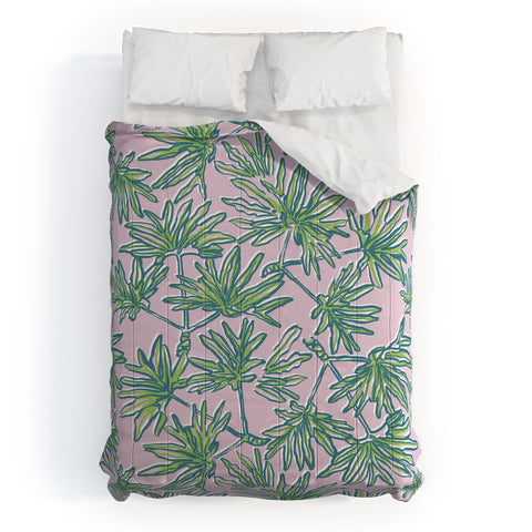 Wagner Campelo TROPIC PALMS ROSE Comforter