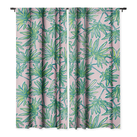 Wagner Campelo TROPIC PALMS ROSE Blackout Non Repeat