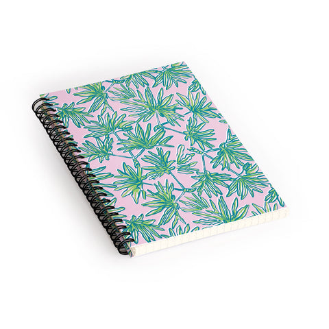 Wagner Campelo TROPIC PALMS ROSE Spiral Notebook