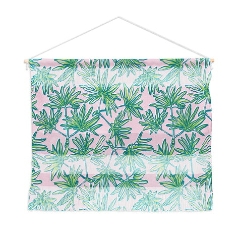 Wagner Campelo TROPIC PALMS ROSE Wall Hanging Landscape