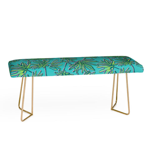 Wagner Campelo TROPIC PALMS TURQUOISE Bench