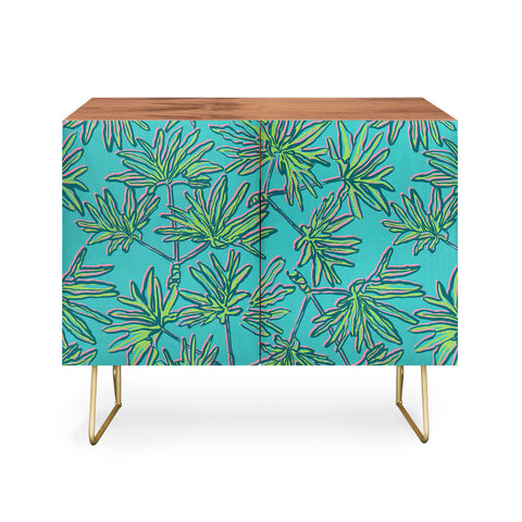 Wagner Campelo TROPIC PALMS TURQUOISE Credenza