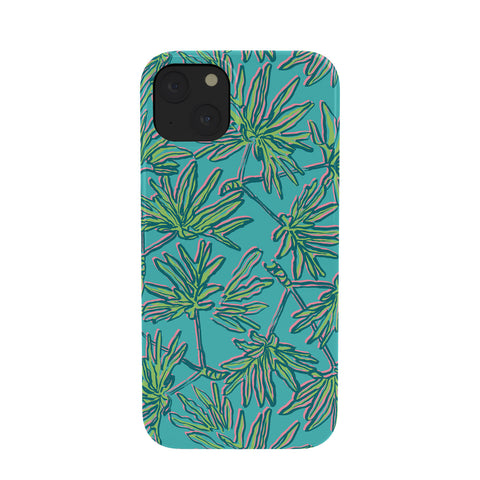 Wagner Campelo TROPIC PALMS TURQUOISE Phone Case