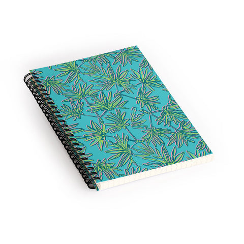 Wagner Campelo TROPIC PALMS TURQUOISE Spiral Notebook
