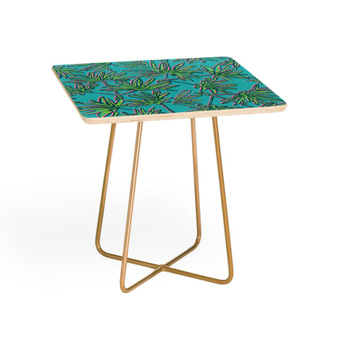 Wagner Campelo TROPIC PALMS TURQUOISE Side Table
