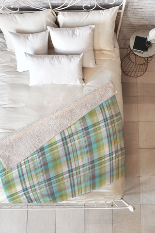 Wendy Kendall Carousel Fleece Throw Blanket