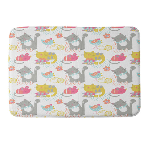 Wendy Kendall Cat And Mouse Memory Foam Bath Mat