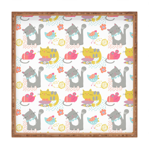 Wendy Kendall Cat And Mouse Square Tray