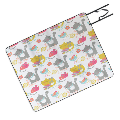 Wendy Kendall Cat And Mouse Picnic Blanket