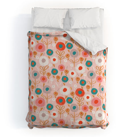 Wendy Kendall crayon floral Comforter