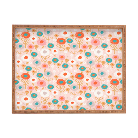 Wendy Kendall crayon floral Rectangular Tray