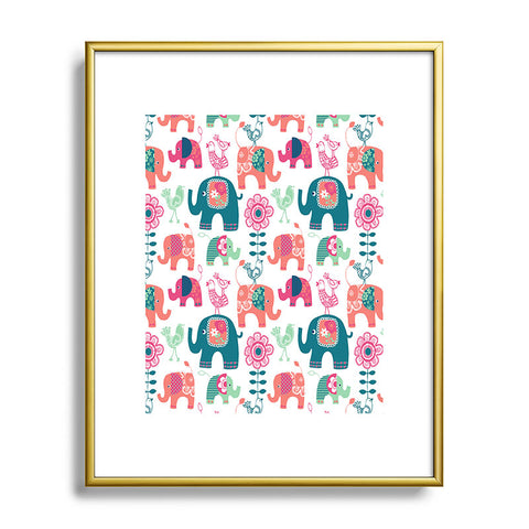 Wendy Kendall Helly Friends Metal Framed Art Print