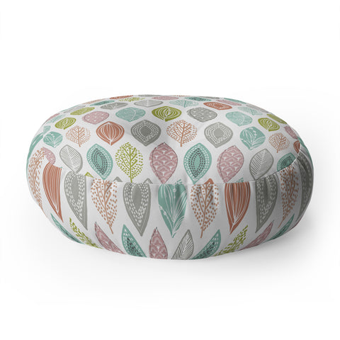 Wendy Kendall Leaf Pod Floor Pillow Round