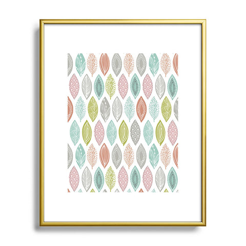 Wendy Kendall Leaf Pod Metal Framed Art Print