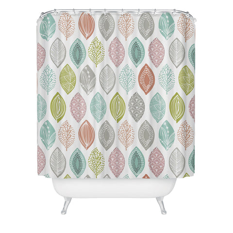 Wendy Kendall Leaf Pod Shower Curtain