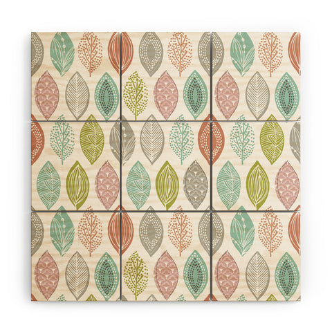 Wendy Kendall Leaf Pod Wood Wall Mural