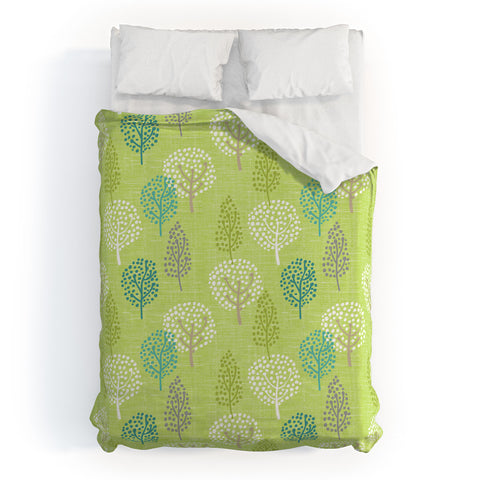 Wendy Kendall Linen Tree Duvet Cover