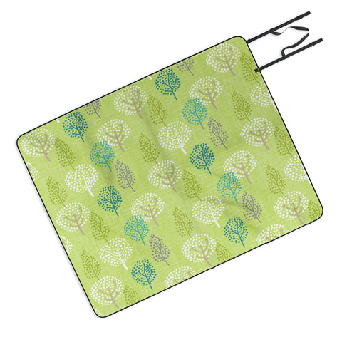 Wendy Kendall Linen Tree Picnic Blanket