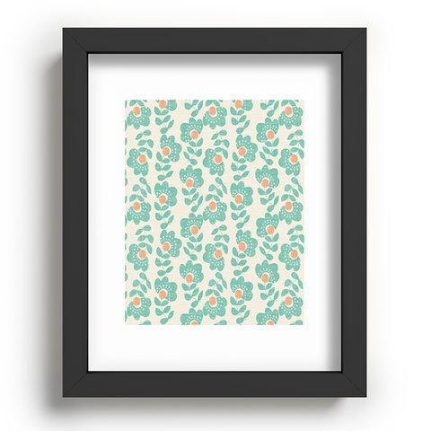 Wendy Kendall Lovisa Aqua Recessed Framing Rectangle