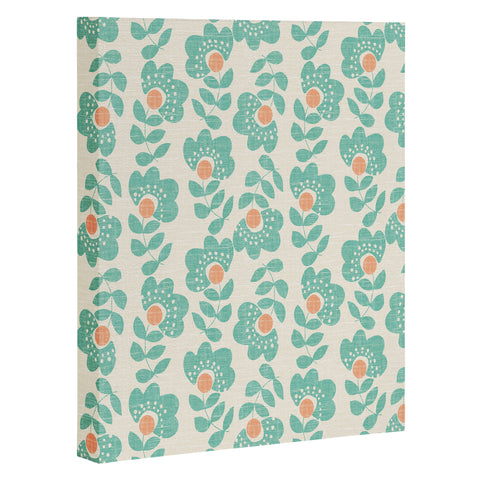 Wendy Kendall Lovisa Aqua Art Canvas