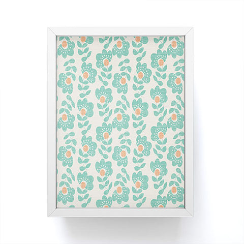Wendy Kendall Lovisa Aqua Framed Mini Art Print